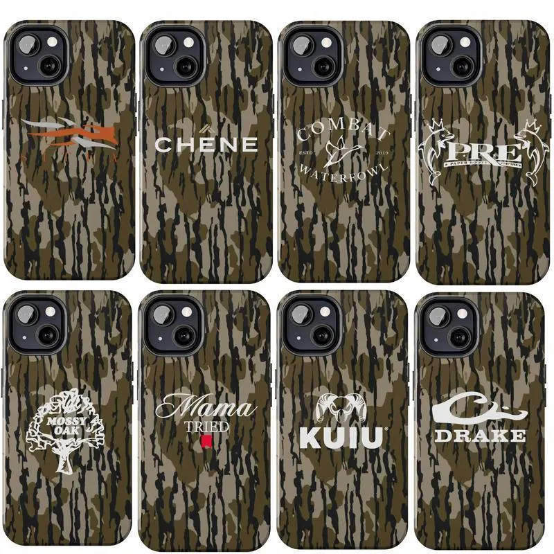 Vintage Collection Sitka Waterfowl Hunting Camo Two-In-One Film Case - Durable, Shock-Absorbing, and Trendy Protection - for iPhone17 16, 15, 14, 13, 12 Plus, Pro, Max, and Samsung S25-22 Perfect Birthday Gift for Friends