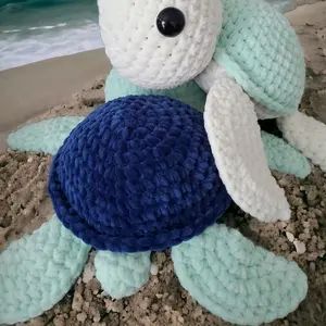 Crocheted Medium Turtle Handmade Crocheted Medium Turtle Handmade