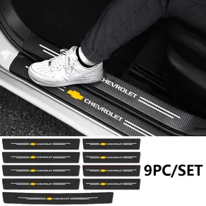 Chevrolet Car Door Sill Protector Strips, Anti-Scratch Wear Resistant, Fits Malibu, Equinox, Suburban, Camaro, Exterior Decoration Accessories