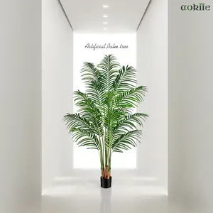 Artificial Palm Tree 6FT Tall Faux Tropical Plant in Pot, Decorative Indoor/Outdoor Palm for Living Room, Porch, Patio, Office