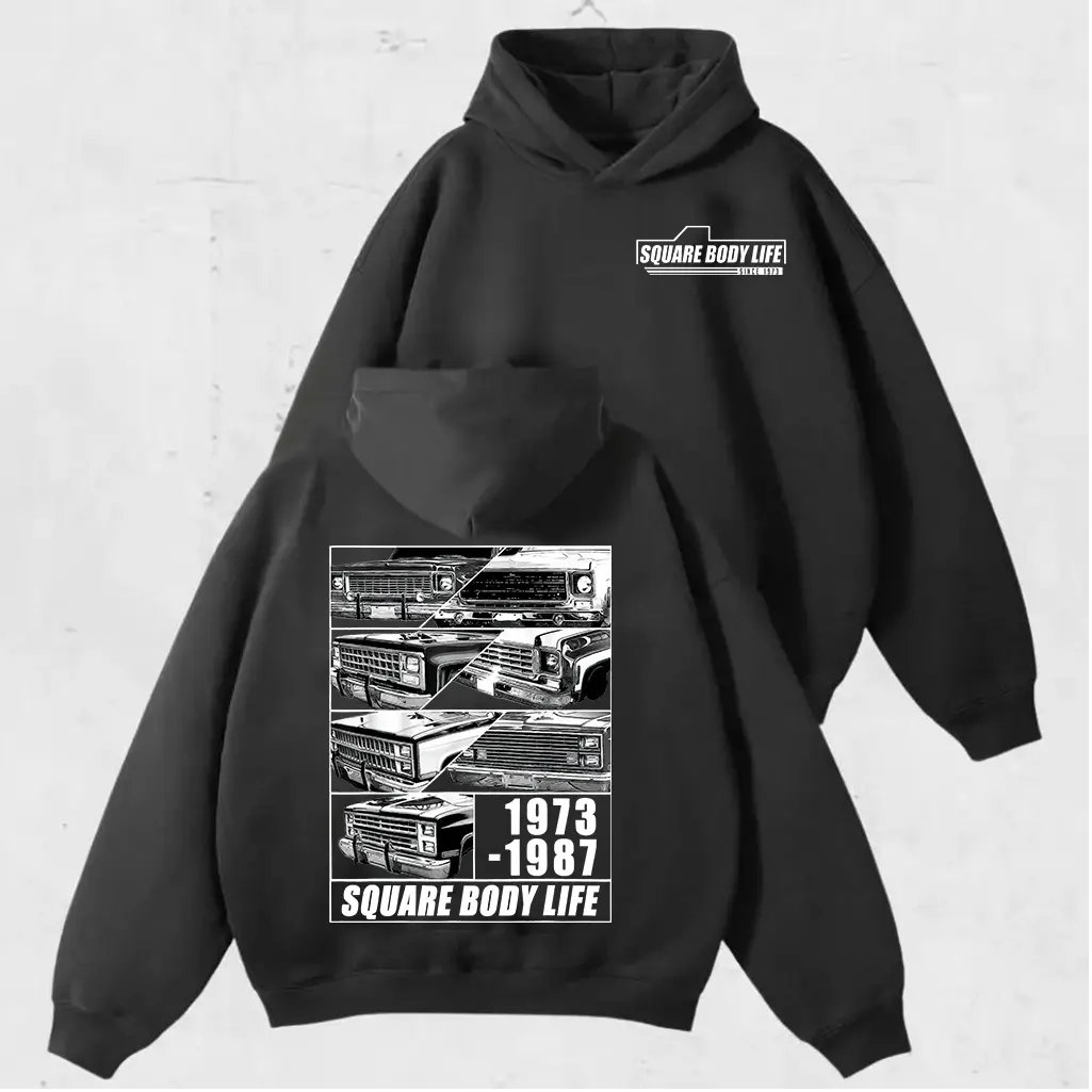 Square Body Life Tee Classic 1973-1987 Chevy GMC Truck Shirt, Classic Automotive Streetwear, Casual Outfit, Gift For Men