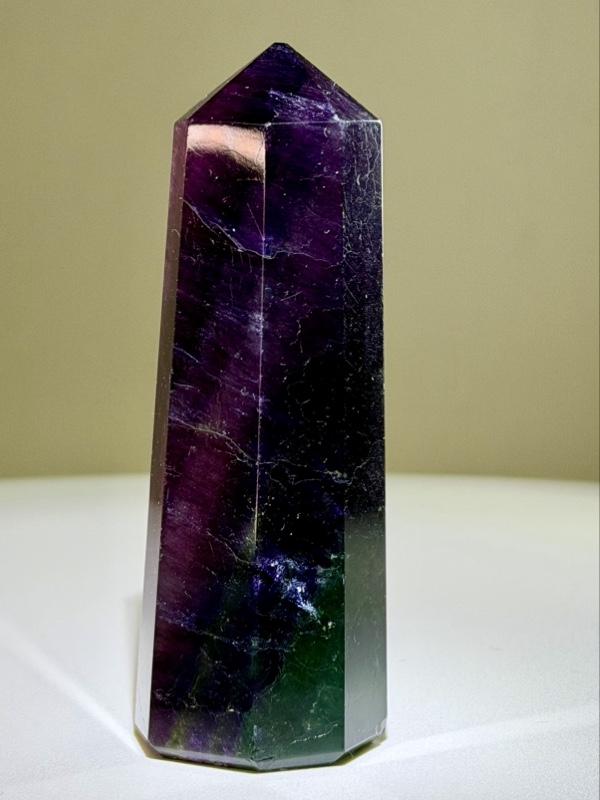 Natural Rainbow Fluorite Tower Intuitively Chosen 2.75" to 3.5" Energy Healing and Crystal Enthusiasts Decoration Home Ornament purple crystals for sale