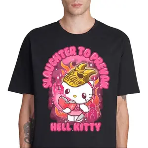 Slaughter To Prevail Shirt Metal Band Graphic Tee Hell Kitty Style Funny Heavy Music Fan Gift