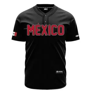 Mexico Baseball Jersey, Mexico Jersey for Men Women Youth And Kids, All-Over Print Baseball Jersey #2