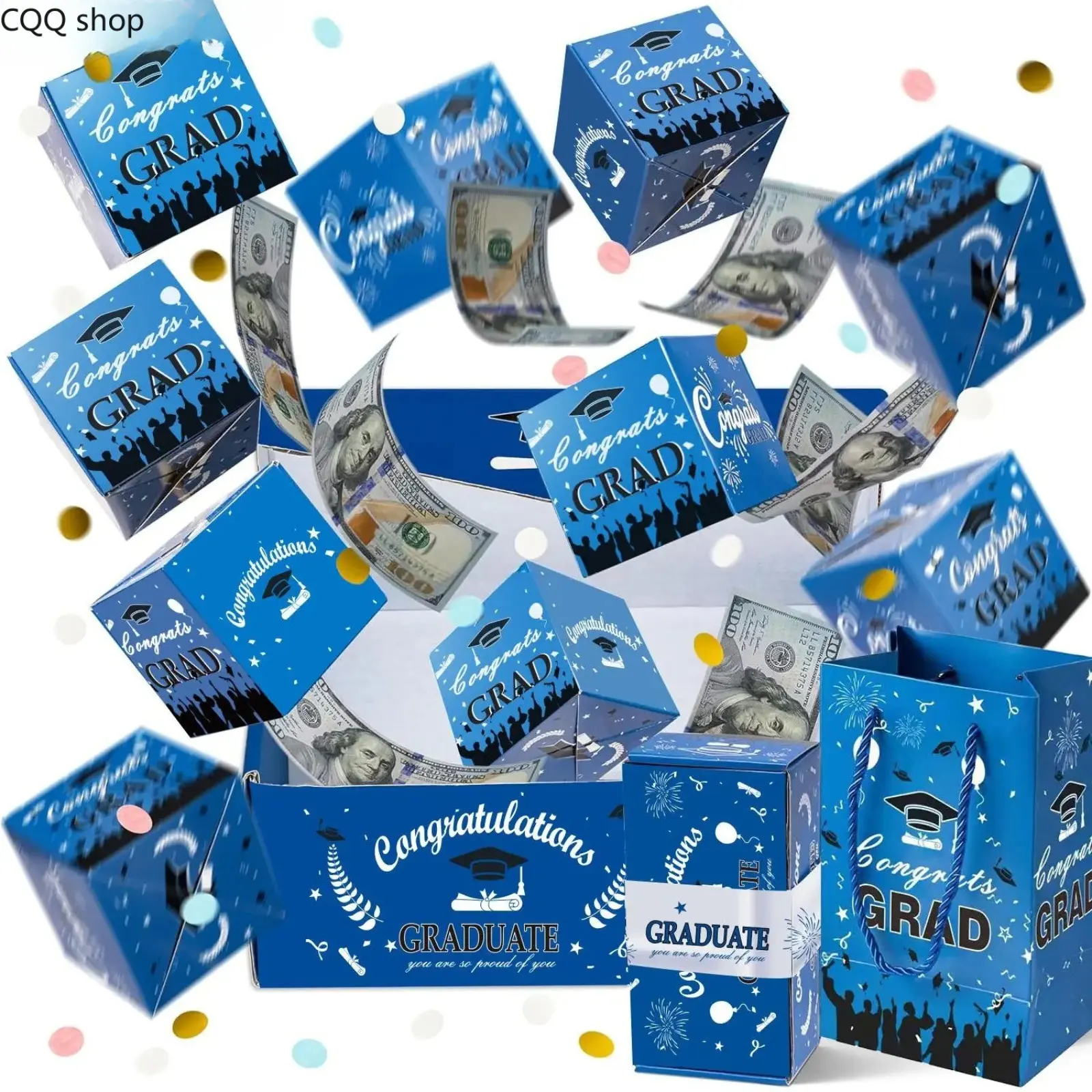 2026 Pop-Up Explosion Gift Box, creative folding bounce envelope design. Luxury decorative box perfect for graduation, birthday, anniversary, Valentine's Day and proposal surprises
