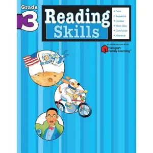 Reading Skills: Grade 3 (Flash Kids Harcourt Family Learning) by Flash Kids Editors [Paperback Book]