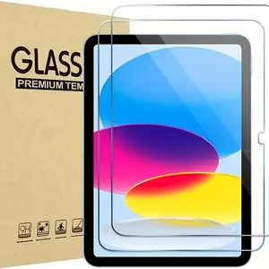 2-Pack HD Tempered Glass Screen Protector for iPad 10th & 11th Gen Tablet, Edge-To-Edge Design, Bubble-Free, Apple Pencil Compatible, Scratch-Resistant Protection, Protective Glass