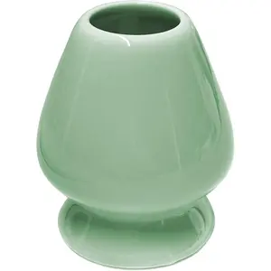 Matcha Whisk Holder – Ceramic Chasen Stand for Bamboo Matcha Whisk, Japanese Tea Set Accessory (Light greenish blue)