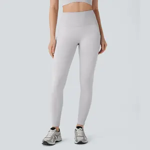 Halara Seamless Flow High Waisted Tummy Control Butt Lifting Side Pocket 7/8 Yoga Leggings