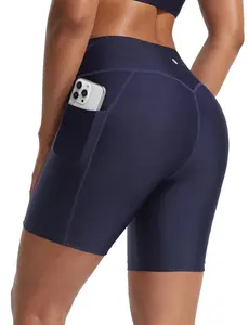 baleaf Swim Shorts Women High Waisted Board Shorts Tummy Control with Pockets UPF 50+ Swimsuit