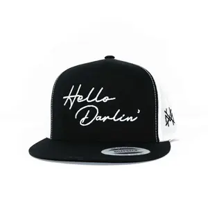 Hello Darlin Trucker Hat – Vintage Western Country Snapback Cap