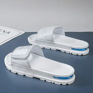 Men's Lightweight EVA Slip-On Sandals with Letter Print - Casual Streetwear Beach Shoes, All-Season Comfort for Outdoor & Daily Wear, Sporty Footwear |   Sleek Texture