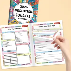 2026 Declutter Journal Workbook, Organize Your Home & Life All Year, Essential Tool for Home Organization, Perfect for Daily Use