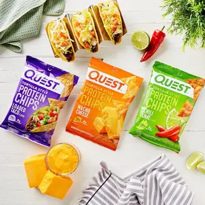 Quest Nutrition Protein Chips Variety Pack Bundle High Protein Low Carb 16 Count Perfect-=%2= Snack=%2= for a Quick and Healthy Boost Crispy-=%2=-=%2=-=%2= snack=%2=-=%2=-=%2=--=%2=- snack=%2=-- crunchy snack Salt Flavor Double Sided