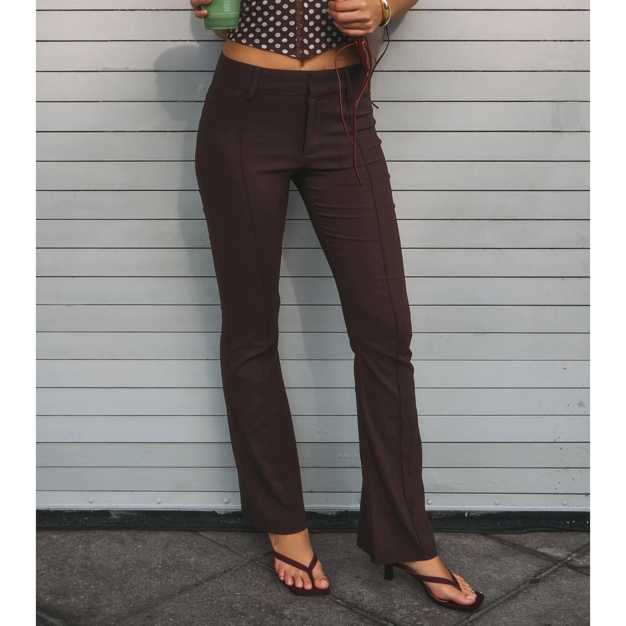 Sleek Polish High-Rise Flare Trouser Pants Sleek Polish High-Rise Flare Trouser Pants