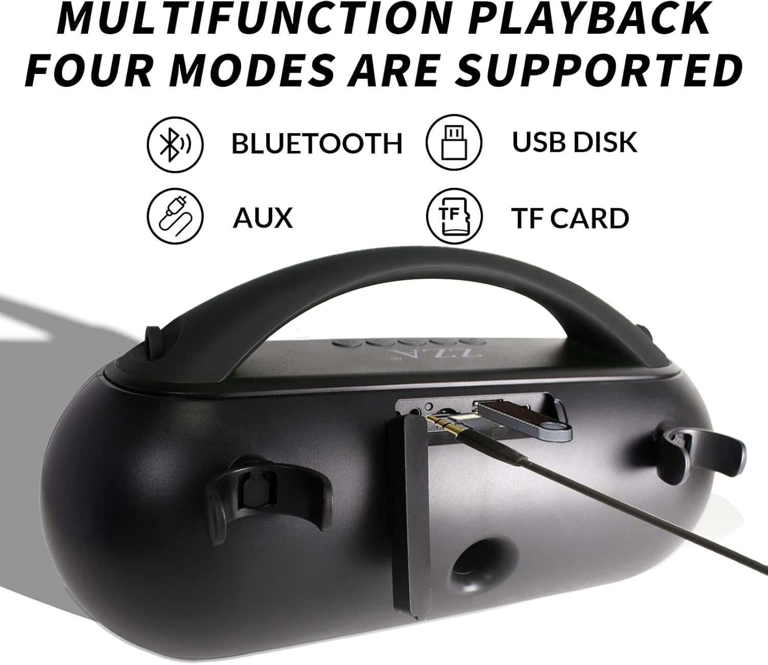 ZZA Portable Wireless Speaker，Powerful 360° Sound, 24W Audio with Impactful Bass, 1600AH Battery, IPX6 Waterproof, Shockproof, TWS Stereo, Speaker Wireless for Outdoor Beach Pool subwoofer Weatherproof Loudspeaker System Durable speaker bluetooth speakers