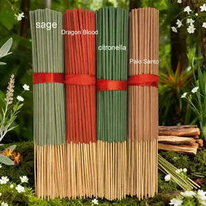 80/200/400pcs Palo Santo Incense Sticks Set, Peru Holy Wood, Sage, Lemongrass, Dragon Blood, 22cm, Yoga & Meditation, Home Decor