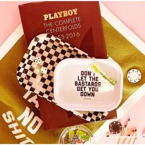 Small "Don't Let the Bastards Get You Down" White Tray