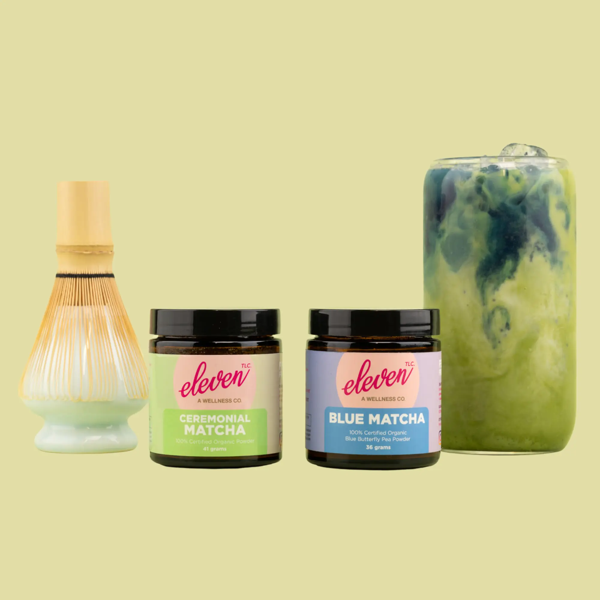 Matcha Bundle | Ceremonial Matcha 40 Servings | Blue Matcha 18 Servings ...