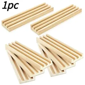 Wooden Domino Rack Set, Domino Tray Storage Rack, Anti-Slip Domino Base Bracket, Perfect for Organizing Dominoes, Ideal Gift