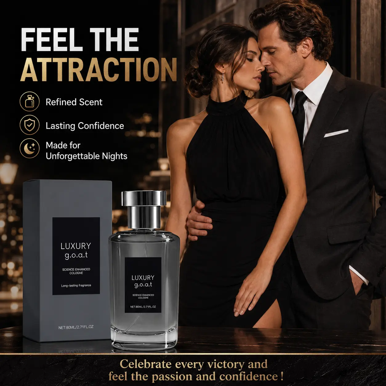 Beast Mode Cologne for Men Long Lasting - G.O.A.T Science Enhanced Pheromone Fragrance with Fresh Bergamot Spicy Pepper Woody Cedar & Warm Amber, Magnetic Scent for Night Out & Office, Signature Cologne Gift for Him Boyfriend