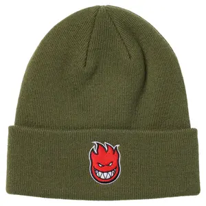 Spitfire Wheels Beanie Bighead Fill Cuff Olive/Red