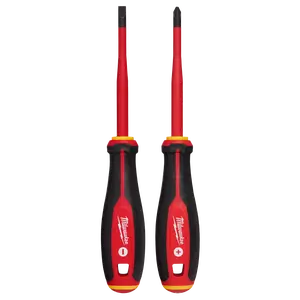 Milwaukee 48-22-2207 1000V Insulated Slim Tip Screwdriver Set 2PC (Open Box)