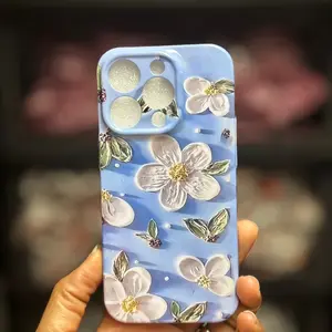 Oil paint flat iPhone case