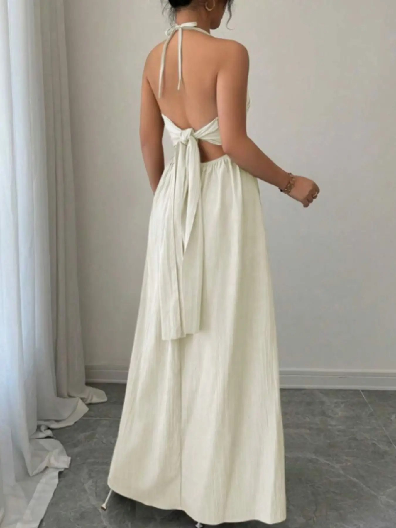 Women's A-Line Sleeveless Dress with Adjustable Straps, Stylish Lace-Up Detail for Summer, Casual Elegant Fashion for Women - TikTok Shop Women's A-Line Sleeveless Dress with Adjustable Straps, Stylish Lace-Up Detail for Summer, Casual Elegant Fashion for Women - TikTok Shop