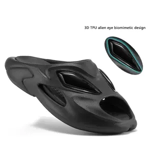 Factorial Sports Recovery Slides | Open Toe Outdoor Sandals with Arch Support, Cushioned Thick Sole, Mens Womens Shower & Daily Wear