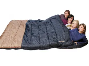 Alaska 0 Degree King Size Sleeping Bag - Ideal for glamping, camping, and oversize parties