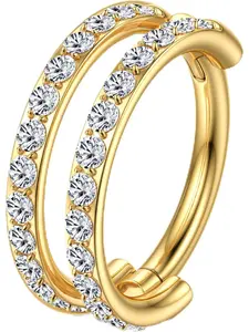 Helix Earrings Hoop Conch Piercing Jewellery 316L Surgical Steel Nose Ring Septum Piercings Hoop Earring Sliver Gold Cartilage Earrings Conch Tragus Hoops Helix Daith Piercing Jewellery 8/10MM