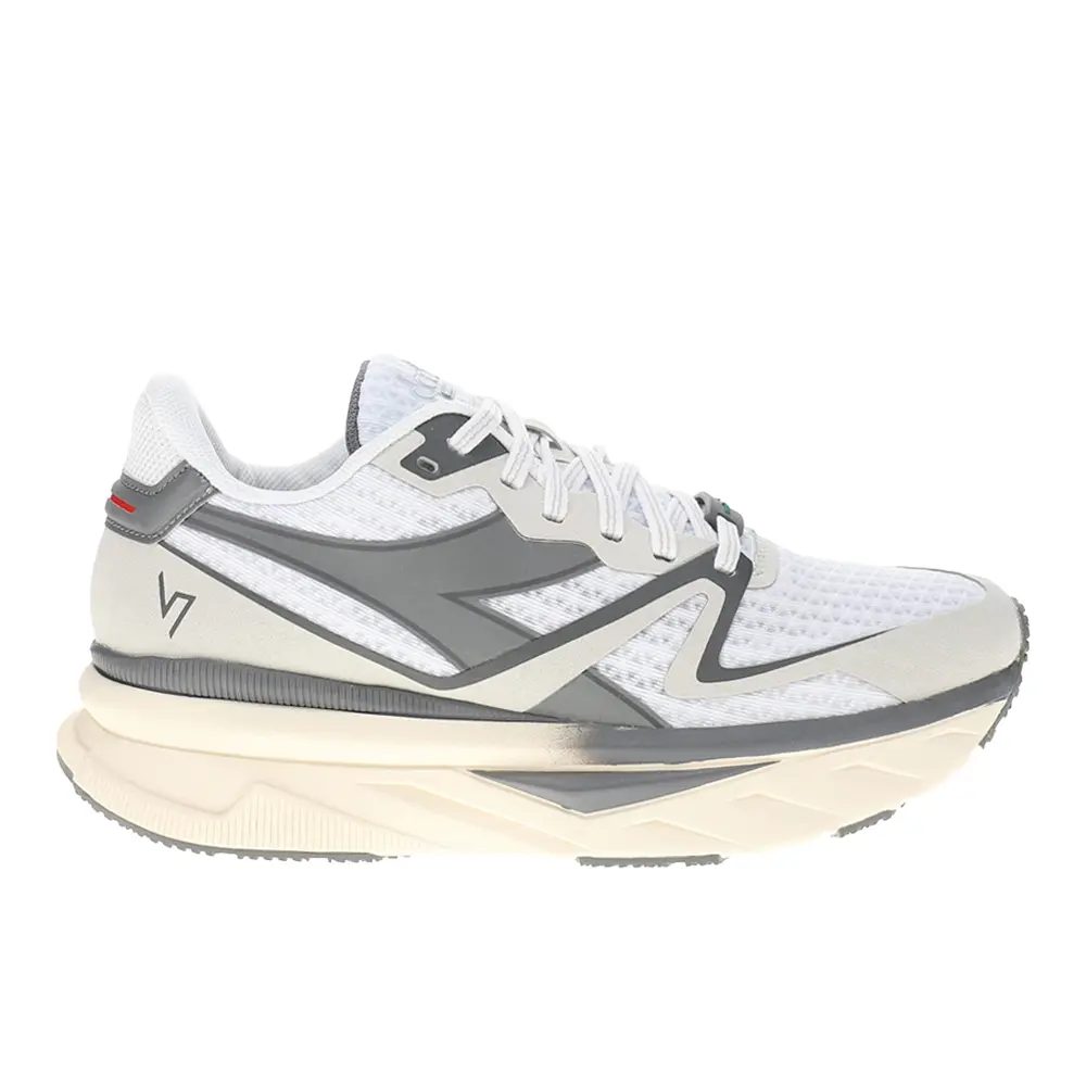 diadora Mens Atomo V7000 Running Sneakers Shoes - Grey, White