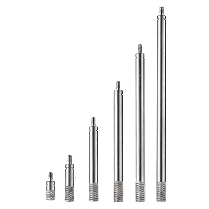 6pcs Dial Indicator Extension Stem Rod Set M2.5 Thread,10-100mm Extend Rod,Measurement for Dial & Digital Indicators