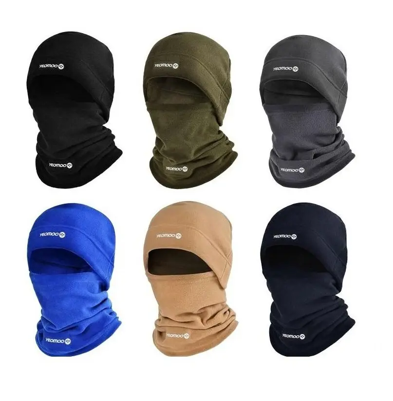 Yeomoo Windproof Beanie with Scarf Two Pieces Polar Fleece Balaclava Face Mask Warm Ski Mask For Cycling Skiing Fishing Outdoor Activity Construction Sites Farms And Training Fashion Shiesty Mask
