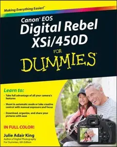 USED-Canon EOS Digital Rebel Xsi/450d for Dummies by King, Julie Adair (Paperback)