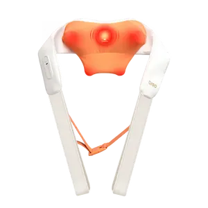 Breo N6 Mini Neck Massager with Heat - Plum-Blossom Rolling Massage for Neck & Shoulder Tension Relief - Cordless & Hands-Free for Home Office Travel