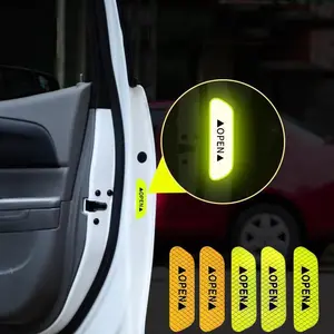 Car Door Reflective Sticker, Safety Open Warning Reflective Strip, Car Door Warning Strip, Car Car Exterior Decorative Accessories, Automotive Decal Decoration