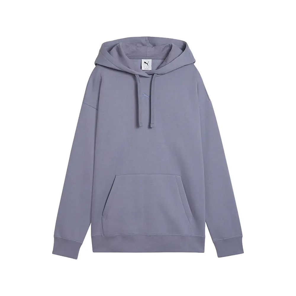 PUMA Womens Essentials Centered Cat Logo Relaxed Hoodie Casual Outerwear Casual - Purple
