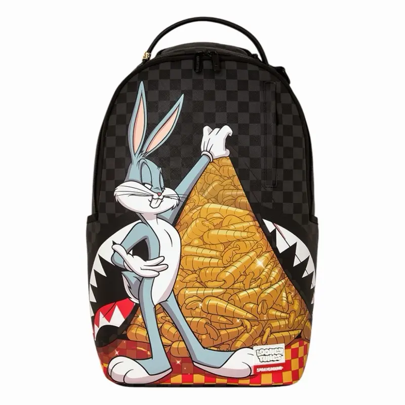 SPRAYGROUND LOONEY CARROT STASH BACKPACK book bag