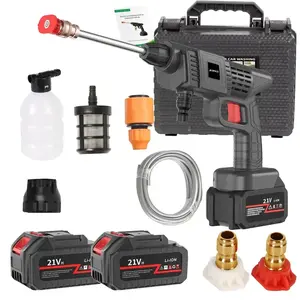 Wireless Portable High Pressure Washer, 2 Rechargeable Battery Powered Handheld Electric Cleaner Wireless Portable High Pressure Washer, 2 Rechargeable Battery Powered Handheld Electric Cleaner