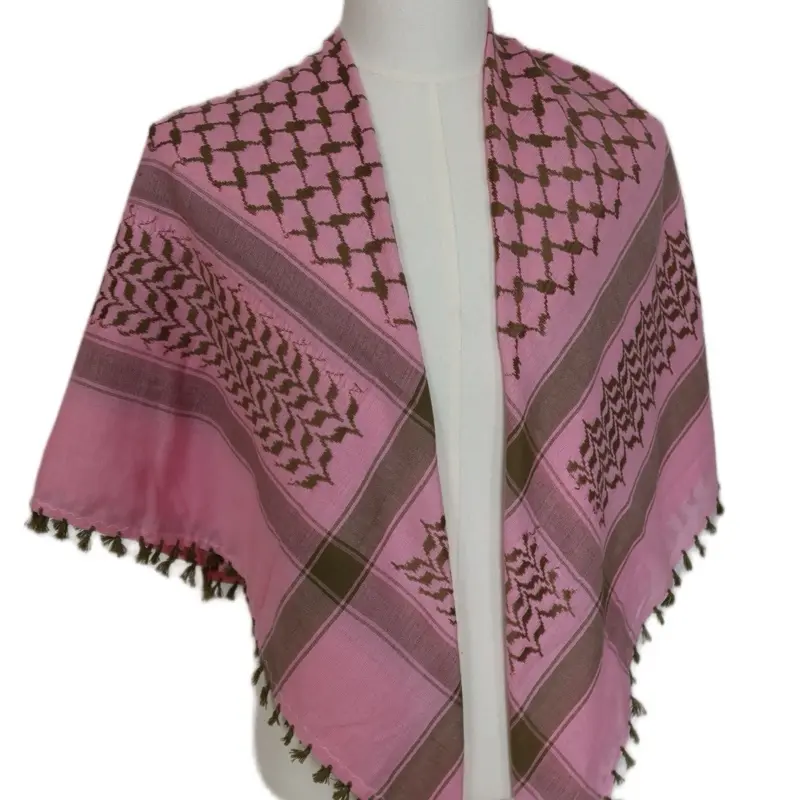 Ahla Shabab Pink & Olive Green Hatta/Kuffiyeh Ahla Shabab Pink & Olive Green Hatta/Kuffiyeh