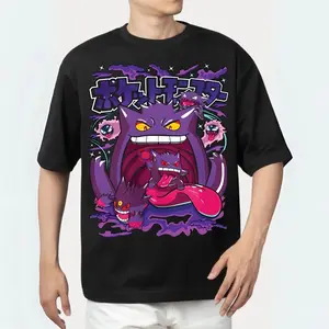 Vintage Gengar T-shirt, Anime Manga Shirt, Anime Lovers Shirt, Sweatshirt, T-Shirt, Pokemon Japanese Anime, Gift For Anime Fan