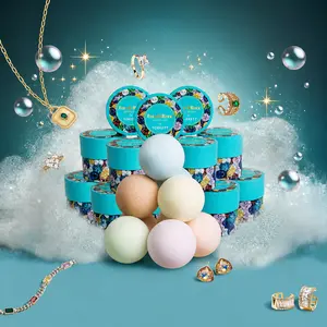 Fizz and Rizz by Yorkett Bath bomb Jewelry Box Fine Jewelry Necklace, Earrings, Bracelet, Charm, Adjustable Ring