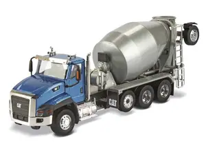 CAT Caterpillar CT660 Day Cab Tractor w/ Metal McNeilus Concrete Mixer (Truck & Mural Series) 1:50 Scale Model - Diecast Masters 85664