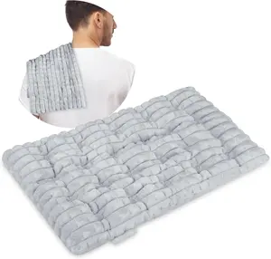 REVIX Microwave Heating Pad, Natural Flaxseeds Heating Pads Microwavable Moist Heat Therapy, 2 lbs Weighted Hot Pack for Body