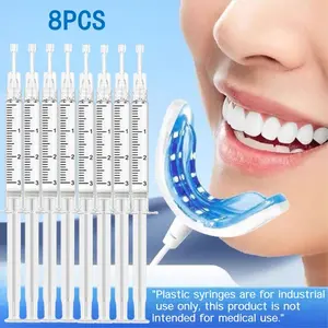 8-Pack Whitening Pen Pap Teeth Whitening Gel Pen, Deep Cleaning Tooth Gel Pen 3ML, Phthalate-Free Oral Care, Fda Registered