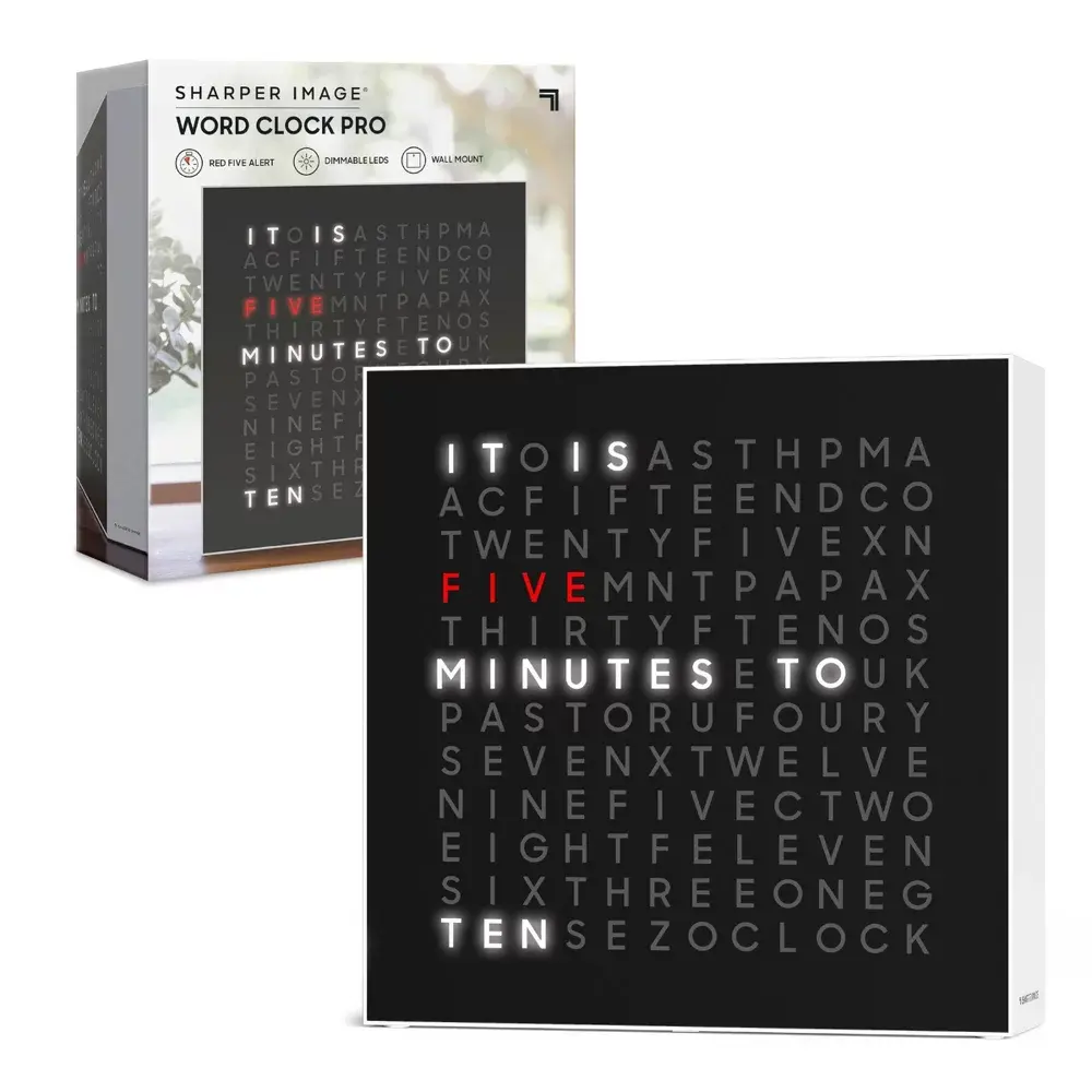 Sharper Image LED Word Clock Pro Sharper Image LED Word Clock Pro