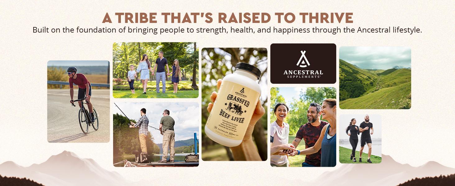 Ancestral Supplements Grass-Fed Beef Liver Capsules – Nutrient-Dense, Freeze-Dried, 180 Count