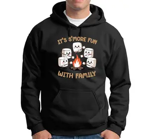 Kawaii Cozy Campfire Marshmallow It'S S'More With Family Hoodie